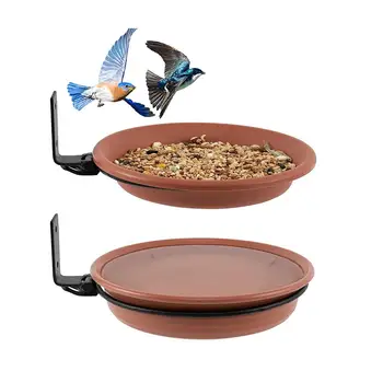2pcs Beija-flor Bandeja de Alimentação ao ar livre de Grande Capacidade Alimentador do Pássaro Instalação Simples Com Suportes Robustos