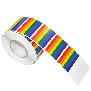 500 Peças Do Orgulho Gay Arco-Íris Etiquetas Em Rolo,Suporte Com Causa Lgbt,Bandeira Do Orgulho Etiquetas Para Presentes,Artesanato,Envelope De Vedação,De 1,2 X 2.
