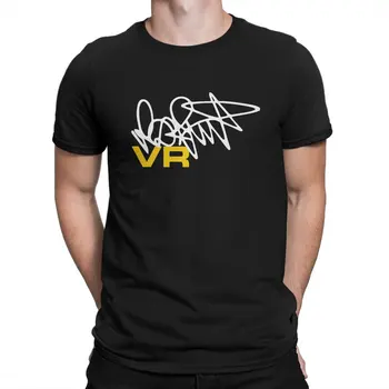 Moto GP Rossi mais nova Camiseta para os Homens de Mão Assinatura Gola Redonda Puro Algodão T-Shirt Personalizar Dom Roupas de Streetwear