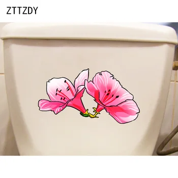 ZTTZDY DE 23,7*12,7 CM Colorido dos desenhos animados Azaléia Quarto da Menina Adesivo de Parede Decoração casa de Banho Wc Decalques T2-0545