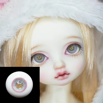 BJD boneca de olhos adequado para 1-3 1-4 1-6 tamanho rosa azul piscando aluno olhos de Boneca acessórios