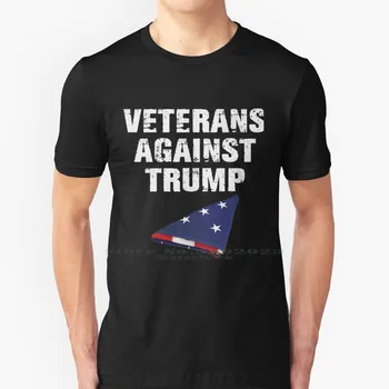 Veteranos Contra Trump Premium T-Shirt de Algodão 6XL Veteranos Contra Trump Premium Veteranos Contra Donald Trump Anti Trump