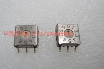 5pcs/lote Original Taiwan rodada MERGULHO 0-9 rotary interruptor digital 3:3 patch codificado anel de switch interruptor de código