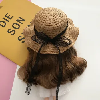 Novo Feriado Estilo artesanal chapéu de Palha para Blyth boneca pullip Licca, Azone 1/6 bonecas acessórios