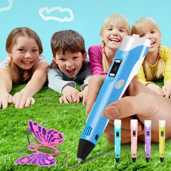 DIY Pipoca Impressora 3D de Algodão Caneta Pen USB Bolha Pinceladas Para Crianças Efeito de Expansão de Caneta Cartão de Escrever