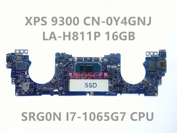 CN-0Y4GNJ 0Y4GNJ Y4GNJ placa-mãe PARA XPS 13 9300 Laptop placa-Mãe FDQ30 LA-H811P Com SRG0N I7-1065G7 CPU 16GB 100% Testado