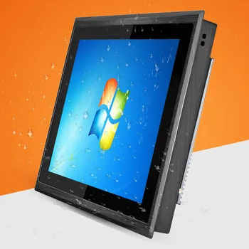 10 polegadas tudo em um pc Win10 impermeável CNC, operação de controle de produção monitor de tela de toque do tablet pc industrial do painel