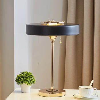 pós-moderno candeeiro de mesa para sala de estar, Quarto lâmpada de cabeceira de ferro criativo decorados estudo nórdicos conduziu a lâmpadas de tabela