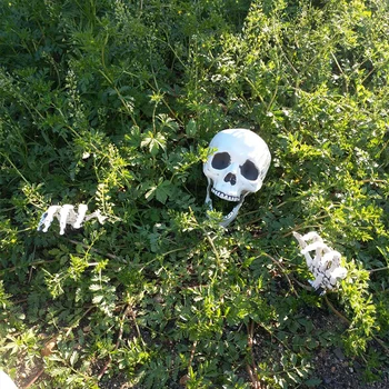 Halloween Esqueleto do Gramado do Conjunto de Estacas de Plástico Mãos e Crânio Casa Assombrada Escapar do horror adereços de Decoração de Halloween