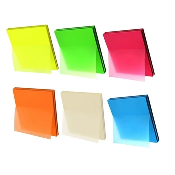 600 Folhas Transparentes Sticky Notes,12Pad Claro Sticky Notes 3 X 3 Polegadas Para Anotações, Livros, Impermeável Auto-Adesivo