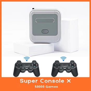 Super novo Console X Retro Jogo de Console 50000+ Jogos de Consoles de Vídeo Com 2.4 G sem Fio Controlador para NDS/GBA/N64/PS1/PSP