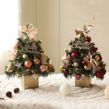 Embelezar A Mesa De Interior Ou Exterior Enfeite De Natal De Iluminação Da Árvore Com Acessórios Para A Decoração Home